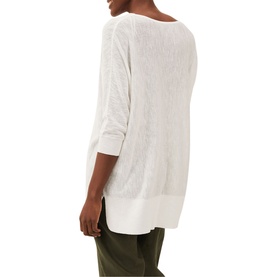 Clare Linen Cowl Neck Top