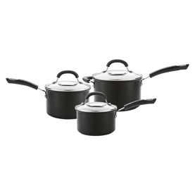 Total Hard Anodized 3 Piece Saucepan Set