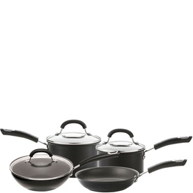 Total Hard Anodized Four-Piece Saucepan Set
