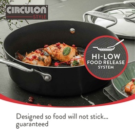 Style Hard Anodized Sauteuse Pan 24cm