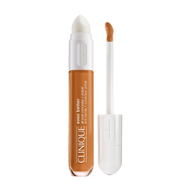 Clinique Even Better All-Over Concealer + Eraser, 6ml, in a warm tan shade with dual-ended wand applicator and white eraser tip