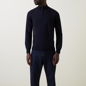 Merino Wool Half-Zip Sweater