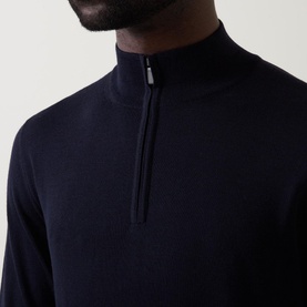 Merino Wool Half-Zip Sweater