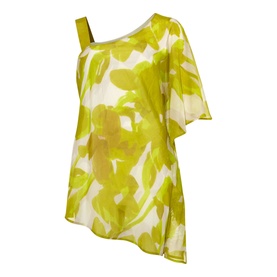 Coline Asymmetric Silk Blend Blouse