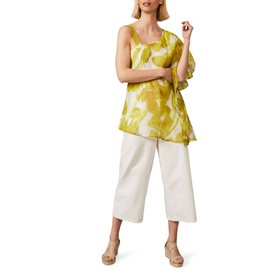 Coline Asymmetric Silk Blend Blouse