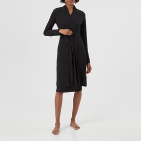 Ribbed Jersey Robe