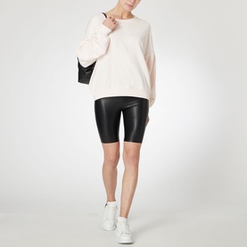 Faux Leather Bike Shorts