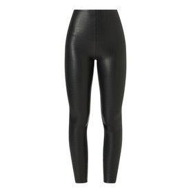 Faux Leather Croc Effect Leggings