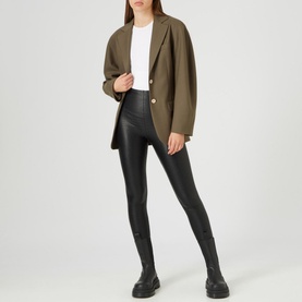 Faux Leather Croc Effect Leggings