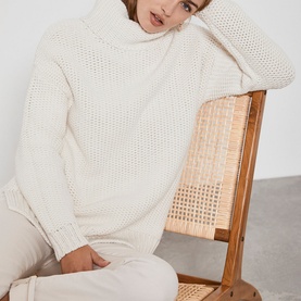 Chunky Roll Neck Jumper