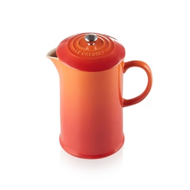 Stoneware Cafetiere With Metal Press 1L