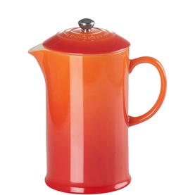 Stoneware Cafetiere With Metal Press 1L