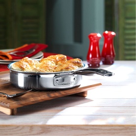 3-Ply Stainless Steel Saut&eacute; Pan 24cm