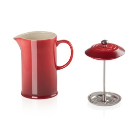 Stoneware Cafetiere With Metal Press 1L