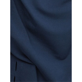 Phase Eight Cristine Slash Knit in blue, close-up of fabric texture showing slash detail and draped finish