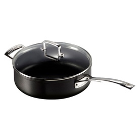 Toughened Non-Stick Saut&eacute; Pan With Glass Lid 26cm