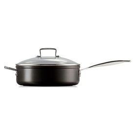 Toughened Non-Stick Saut&eacute; Pan With Glass Lid 26cm