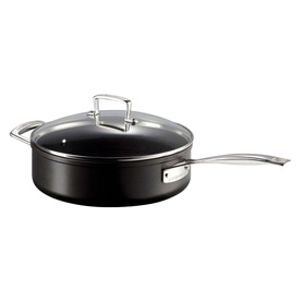 Toughened Non-Stick Saut&eacute; Pan With Glass Lid 26cm