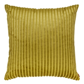 Missoni Coomba Cushion in green ribbed velvet, 60x60cm square with corded stripe texture