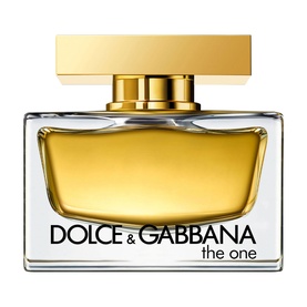 Dolce & Gabbana The One Eau de Parfum 50ml, clear glass bottle with gold cap and amber-toned fragrance