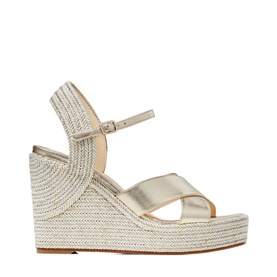 Dellena 100 Metallic Nappa Leather Wedges