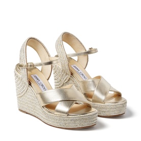 Dellena 100 Metallic Nappa Leather Wedges