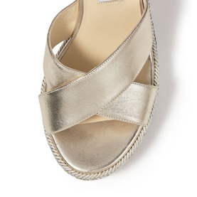 Dellena 100 Metallic Nappa Leather Wedges