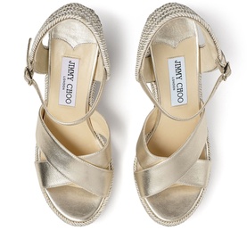 Dellena 100 Metallic Nappa Leather Wedges