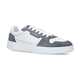 Axel Arigato Dice Low-Top Trainers in white and grey suede panelling with white laces and cupsole