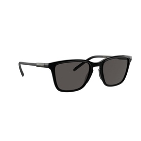 Dolce & Gabbana 0DG6145 Square Sunglasses in black with dark grey lenses and gunmetal temple detail