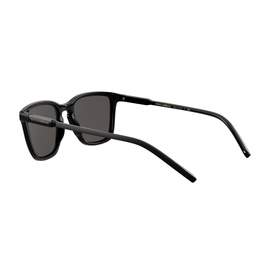 Dolce & Gabbana 0DG6145 Square Sunglasses in black, rear three-quarter view showing temples and grey lenses