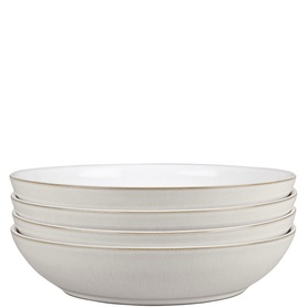 Natural Canvas Set of Four Pasta Bowls