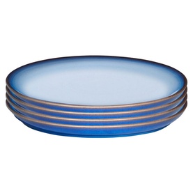 Blue Haze Set of Four Small Coupe Plates
