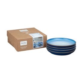Blue Haze Set of Four Small Coupe Plates