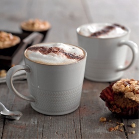 Natural Canvas Textured Large Mug