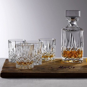 Decanter and Six Tumbler Glasses