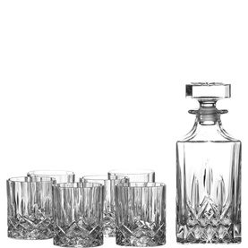 Decanter and Six Tumbler Glasses