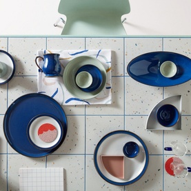 Imperial Blue Set of Four Pasta Bowls