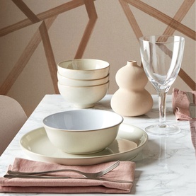 Linen Medium Coupe Plate