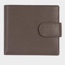 RFID Blocking Tab Close Wallet Brown