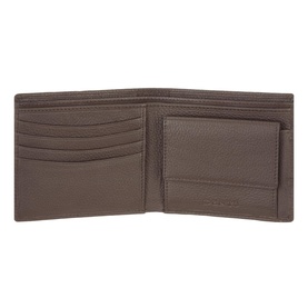 RFID Blocking Tab Close Wallet Brown