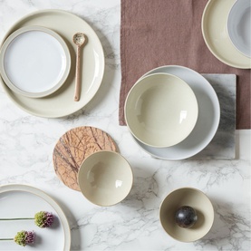 Linen Coupe Dinner Plate