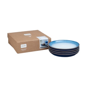 Blue Haze Set of Four Medium Coupe Plates