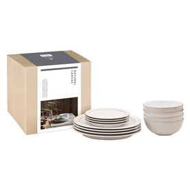 Natural Canvas 12-Piece Tableware Set