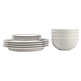 Natural Canvas 12-Piece Tableware Set
