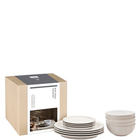Natural Canvas 12-Piece Tableware Set