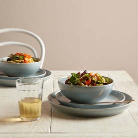 Intro Soft Grey 12-Piece Tableware Set