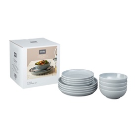 Intro Soft Grey 12-Piece Tableware Set