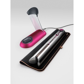 Corrale Hair Straightener Black Nickel and Fuchsia