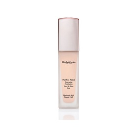 Elizabeth Arden Flawless Finish Skincaring Foundation 30ml in a glass bottle with rose gold cap